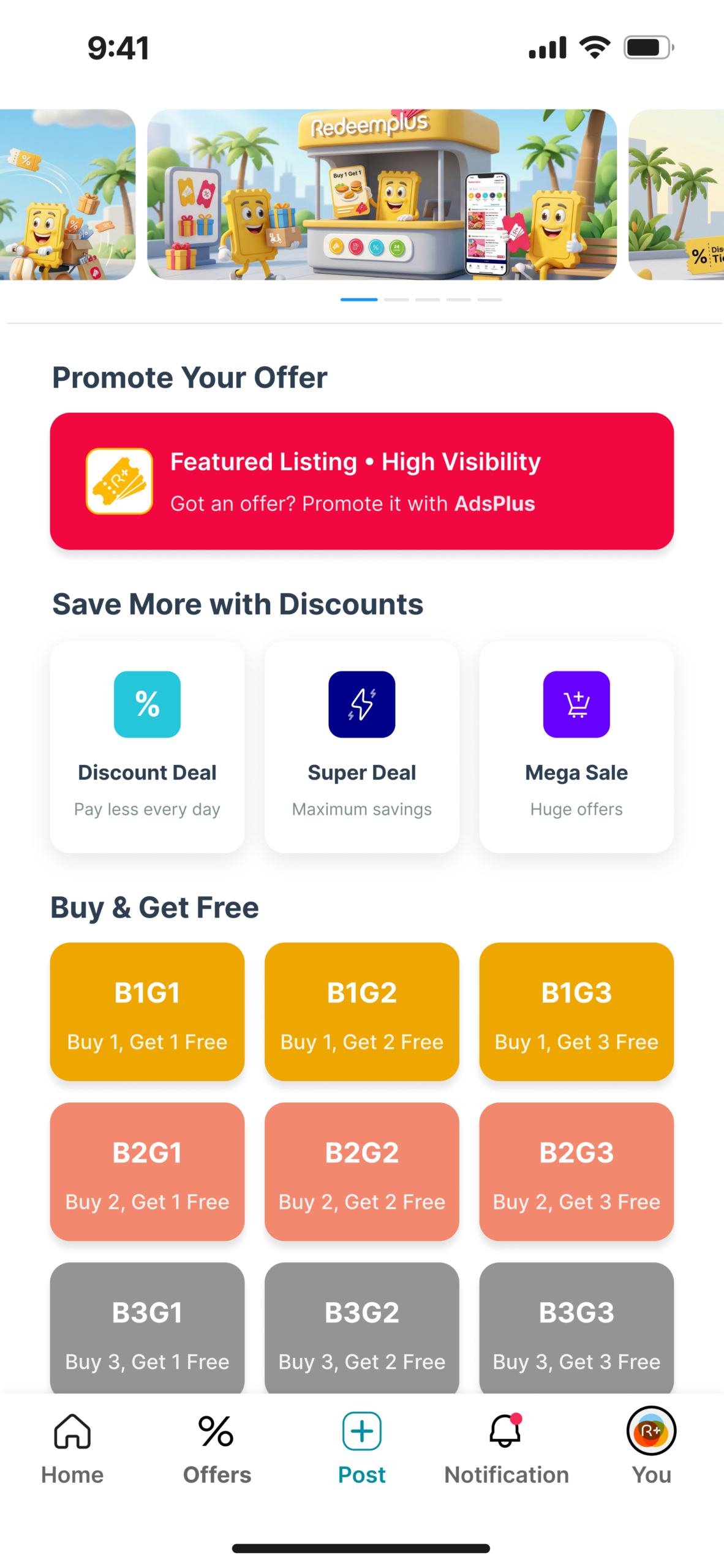 Add Offer Mainn Page