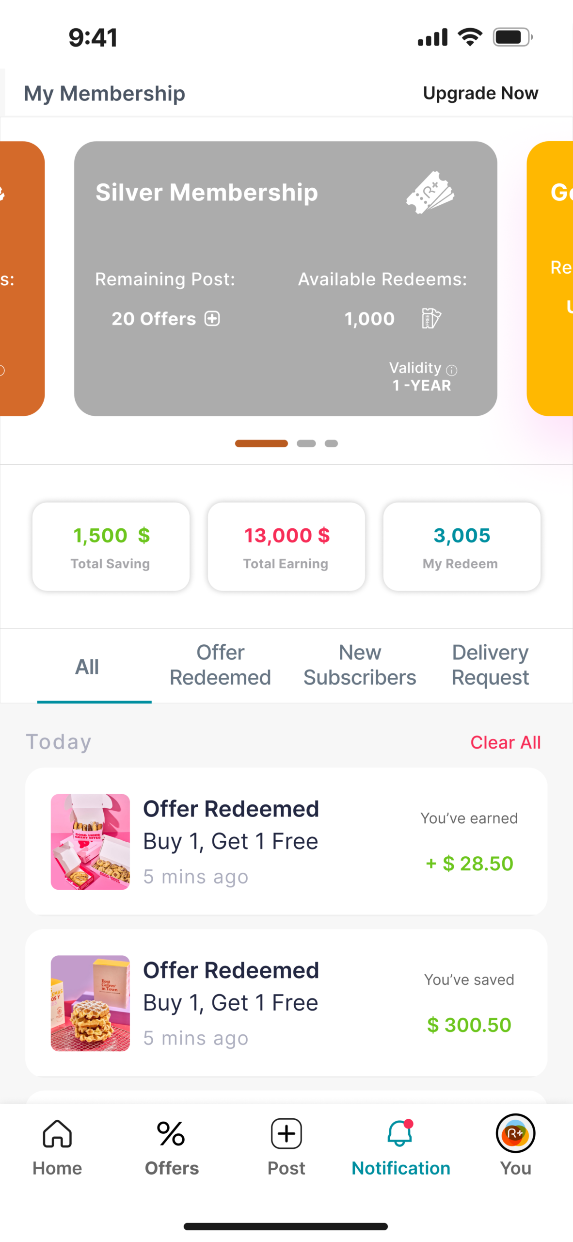 Notification Page