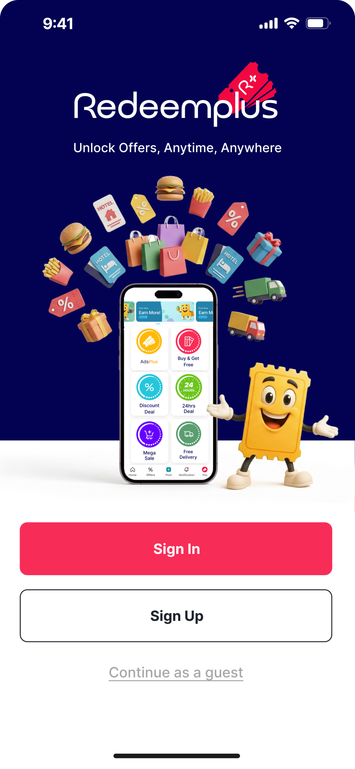 Welcome Screen